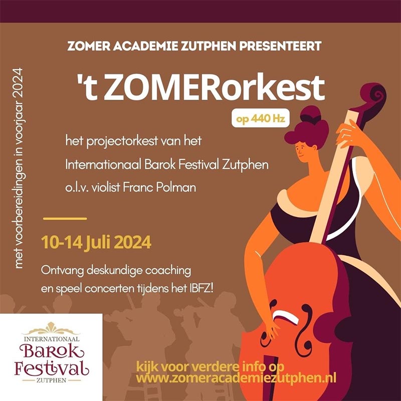 't ZOMERorkest Barokfestival Zutphen